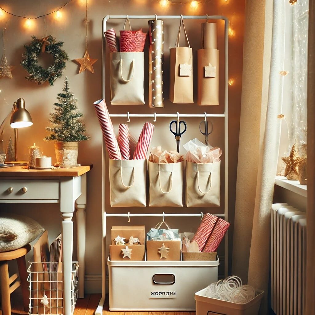 Holiday Hacks Wrapping Paper Storage Made Simple